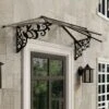 Lily 2130 Door Canopy Clear Black 3 X 7 -GardenChic Elegant Shop 417521 4