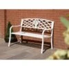 Coalbrookdale Garden Bench -GardenChic Elegant Shop 4396 coalbrookdale bench white