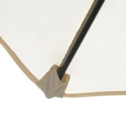 OUTSUNNY Garden Parasol Steel White 3m 19 OUTSUNNY Garden Parasol Steel White 3m -GardenChic Elegant Shop 5 1 113 52