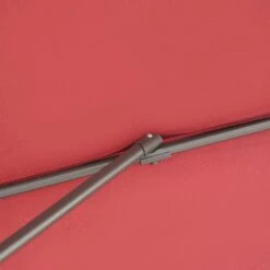 OUTSUNNY Cantilever Parasol 360 Rotation Red 3m 18 OUTSUNNY Cantilever Parasol 360 Rotation Red 3m -GardenChic Elegant Shop 5 1 113 57