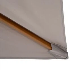 OUTSUNNY Wooden Garden Parasol Grey 2m 18 OUTSUNNY Wooden Garden Parasol Grey 2m -GardenChic Elegant Shop 5 1 115 29
