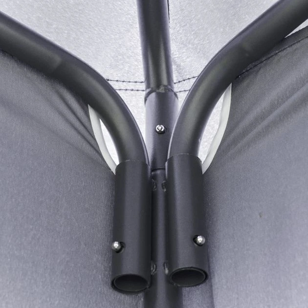 OUTSUNNY Heavy Duty Garden Gazebo Steel Grey 3.5m 10 OUTSUNNY Heavy Duty Garden Gazebo Steel Grey 3.5m - Image 8