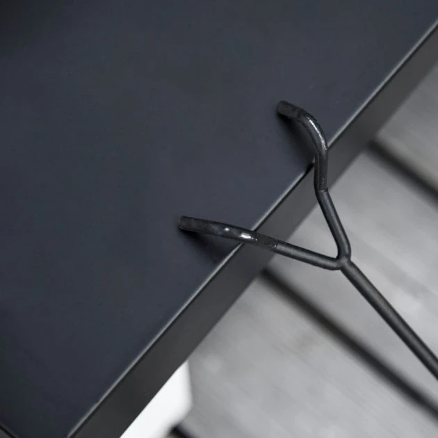 OUTSUNNY Square Steel Fire Pit With Grill Shelf 86cm 9 OUTSUNNY Square Steel Fire Pit With Grill Shelf 86cm - Image 7