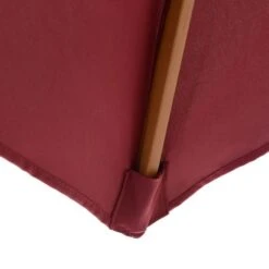 OUTSUNNY Garden Parasol Wooden Red Wine 2.5m -GardenChic Elegant Shop 5 1 199 14