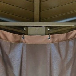 OUTSUNNY Heavy Duty Garden Gazebo Steel Brown 3.5m -GardenChic Elegant Shop 5 2 166