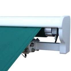 OUTSUNNY Motorised Aluminium Awning Green - 3m -GardenChic Elegant Shop 5 2 189 45