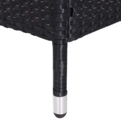 OUTSUNNY Rattan Love Seat Black 18 OUTSUNNY Rattan Love Seat Black -GardenChic Elegant Shop 5 2 189 63