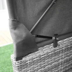 OUTSUNNY Rattan Daybed Set Grey -GardenChic Elegant Shop 5 2 189 65