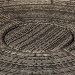 OUTSUNNY Rattan Sofa Bed Set 5 Piece Grey 18 OUTSUNNY Rattan Sofa Bed Set 5 Piece Grey -GardenChic Elegant Shop 5 2 190 27