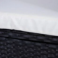 OUTSUNNY Rattan Twin Seat Bistro Set Black -GardenChic Elegant Shop 5 2 224