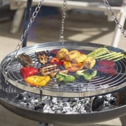 Tripod With Hanging Grill -GardenChic Elegant Shop 55578 tripod lifestyle 9