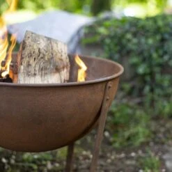 Tamba Small Oxidised Firepit -GardenChic Elegant Shop 58564 tamba oxidised firepit small lifestyle 2