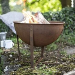Tamba Small Oxidised Firepit -GardenChic Elegant Shop 58564 tamba oxidised firepit small lifestyle 4