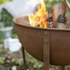 Tamba Small Oxidised Firepit -GardenChic Elegant Shop 58564 tamba oxidised firepit small lifestyle 6