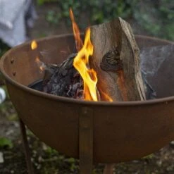 Tamba Small Oxidised Firepit -GardenChic Elegant Shop 58564 tamba oxidised firepit small lifestyle 7