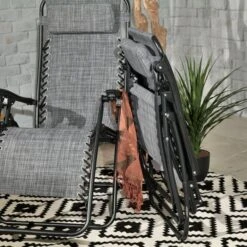 Zero Gravity Grey Relaxers With Drinks And Phone Holder -GardenChic Elegant Shop 650009 2pcs lifestyle rc 13 10