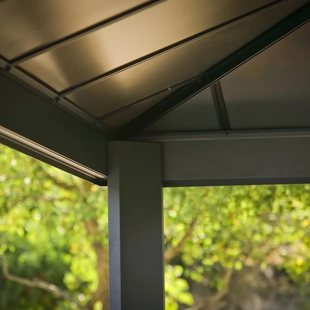 Dallas Polycarbonate Gazebo Grey 14 X 14 13 Dallas Polycarbonate Gazebo Grey 14 X 14 - Image 11