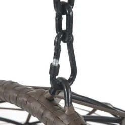 Antigua Rattan Egg Chair With Cushions Single Grey Black -GardenChic Elegant Shop 71bvtxammis. ac sl1500