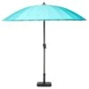 Aqua Round Crank And Tilt Shanghai Parasol 2.7m