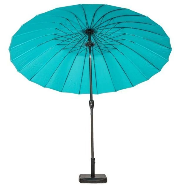Aqua Round Crank And Tilt Shanghai Parasol 2.7m 5 Aqua Round Crank And Tilt Shanghai Parasol 2.7m - Image 3
