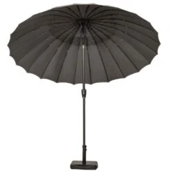 Grey Round Crank And Tilt Shanghai Parasol 2.7m -GardenChic Elegant Shop 735302 3 3