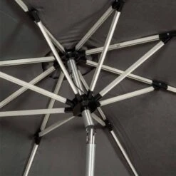 Ivory Round Crank And Tilt LED Strip Parasol 2.7m -GardenChic Elegant Shop 735321 5 5 1