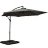 Grey Standard Cantilever Over Hanging Powder Coated Parasol 3m 2 Grey Standard Cantilever Over Hanging Powder Coated Parasol 3m -GardenChic Elegant Shop 735327 1 1 1 1