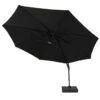 Grey Polyester 3.5m Round Cantilever Parasol + 100kg Base