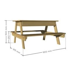 Childrens Picnic Table With Sandpit 14 Childrens Picnic Table With Sandpit -GardenChic Elegant Shop 782714 visuel dim produit