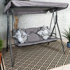 Cairo Grey Swing Hammock 3 Seater