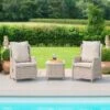 Maze Cotswold Reclining 2 Seat Lounge Set -GardenChic Elegant Shop cotswolds 2 seat bistro set 5sq