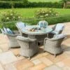 Maze Oxford 6 Seat Rattan Dining Set Round With Ice Bucket And Heritage Chairs -GardenChic Elegant Shop dsc 0077