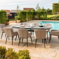 Maze Lounge Zest 8 Seat Oval Dining Set -GardenChic Elegant Shop dsc 5010