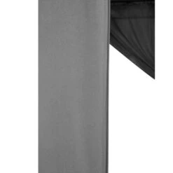 Dubai Grey Polyester Gazebo 3 X 3m With Curtains -GardenChic Elegant Shop dubai dubgaz3x3 grey rc 5 4