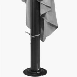 Dubai Grey Polyester Gazebo 3 X 3m With Curtains -GardenChic Elegant Shop dubai dubgaz3x3 grey rc 7 6