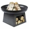 Idaho 60cm Fire Pit With Log Store