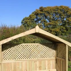 Hampshire Arbour With Storage Box -GardenChic Elegant Shop hampshire arbour with storage box detail 1