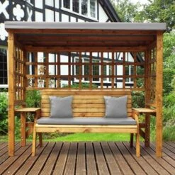 Wentworth 3 Seat Arbour 13 Wentworth 3 Seat Arbour -GardenChic Elegant Shop hb145gr 3 1