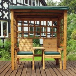 Henley Twin Seat Arbour 16 Henley Twin Seat Arbour -GardenChic Elegant Shop hb148g 3