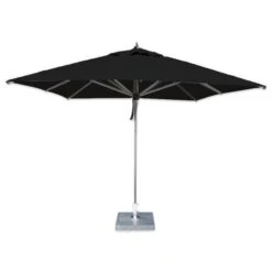 Hurricane 2.0m Square Spuncrylic Parasol -GardenChic Elegant Shop hurricane sq black preview.jpeg