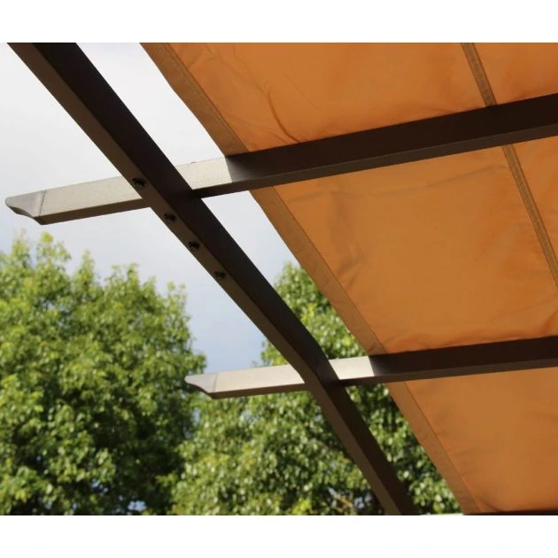 San Remo Mocha Pergola Gazebo With Polyester Fabric 2.75 X 3.66m 6 San Remo Mocha Pergola Gazebo With Polyester Fabric 2.75 X 3.66m - Image 4