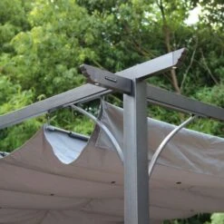 Prague Grey Pergola Gazebo 3.5 X 3.5m With Easy Pulley System 13 Prague Grey Pergola Gazebo 3.5 X 3.5m With Easy Pulley System -GardenChic Elegant Shop img 7048 3000x2000 5 1