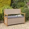 Alderley Rattan Storage Bench Natural