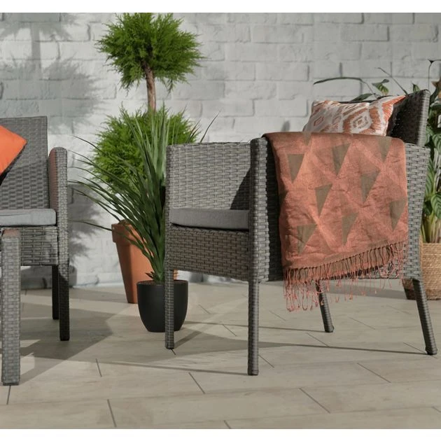 Nevada Grey Rattan Conversation Set 4 Seater 8 Nevada Grey Rattan Conversation Set 4 Seater - Image 6