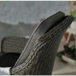 Paris Grey Rattan Bistro Set With Imperial Chairs 2 Seater -GardenChic Elegant Shop par70imp 12