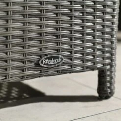 Paris Grey Rattan Deluxe Modular Corner Dining Set 7 Piece -GardenChic Elegant Shop paradjmod11