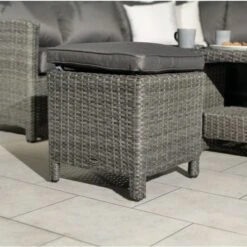 Paris Grey Rattan Deluxe Modular Corner Dining Set 7 Piece -GardenChic Elegant Shop paradjmod13