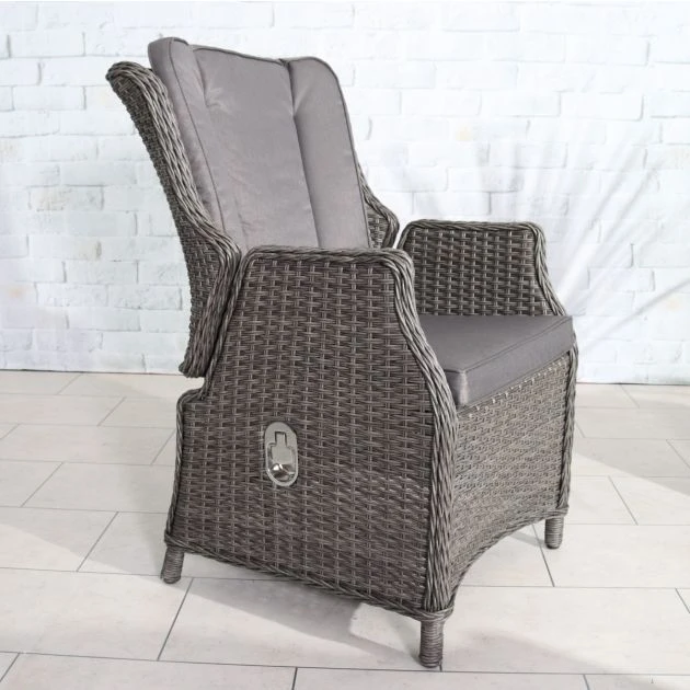 Paris Grey Rattan High Back Recliner Comfort Set 2 Seater 11 Paris Grey Rattan High Back Recliner Comfort Set 2 Seater - Image 9