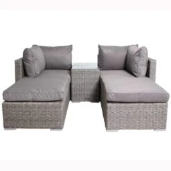 Paris Grey Rattan Multi Relaxer Sun Lounger Set 4 Seater 25 Paris Grey Rattan Multi Relaxer Sun Lounger Set 4 Seater -GardenChic Elegant Shop parsunlou10
