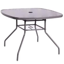 Rio Recliner Dining Set With Parasol 4 Seater -GardenChic Elegant Shop rio 04 table 1